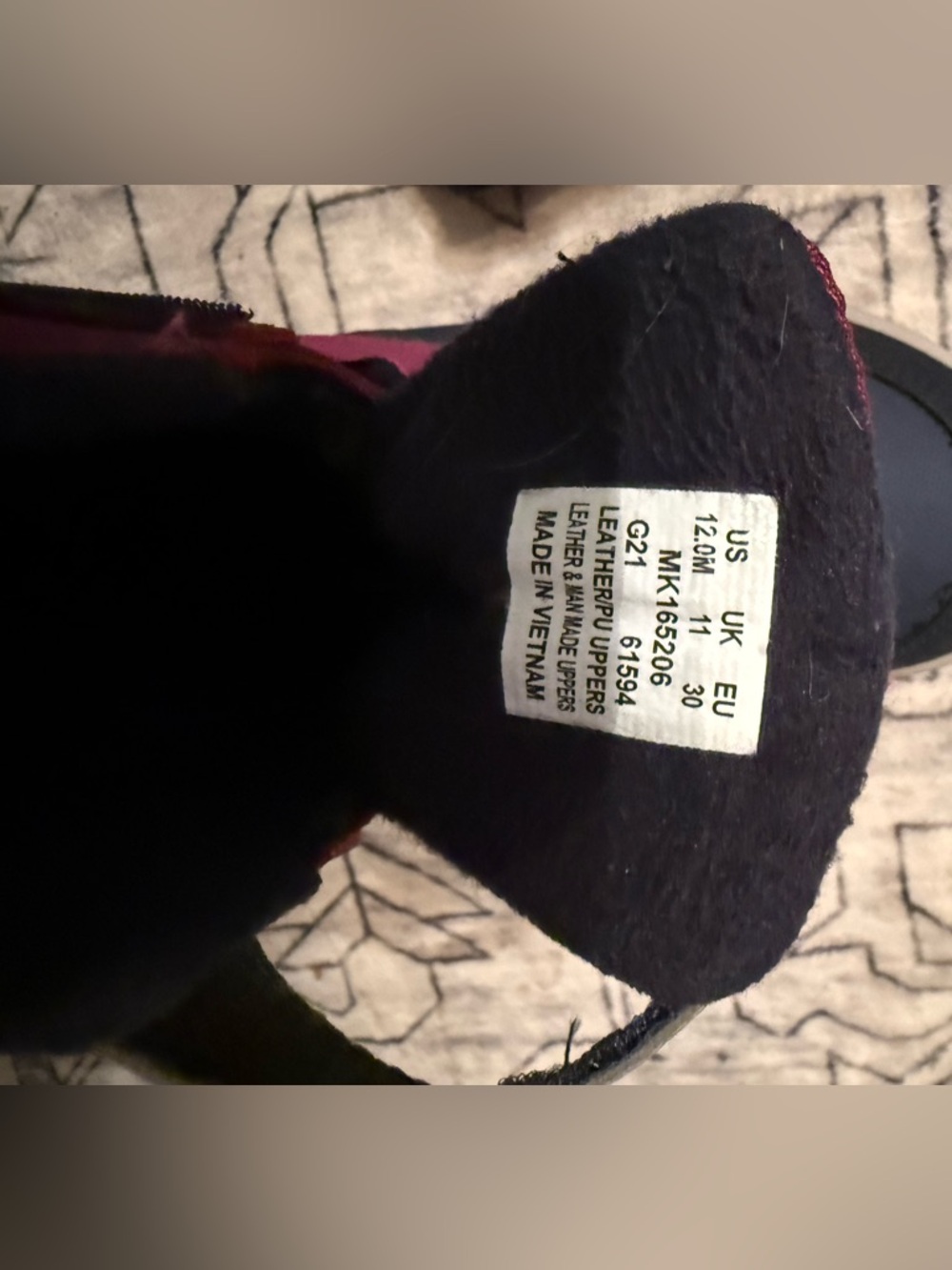 Merrell unisex child Snow Storm Waterproof berry navy size 12 EUC - Picture 3 of 3